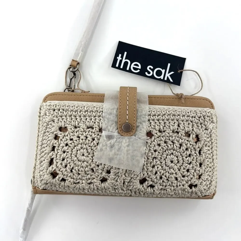 The Sak Natural Medallion Iris Smartphone Crossbody Bag